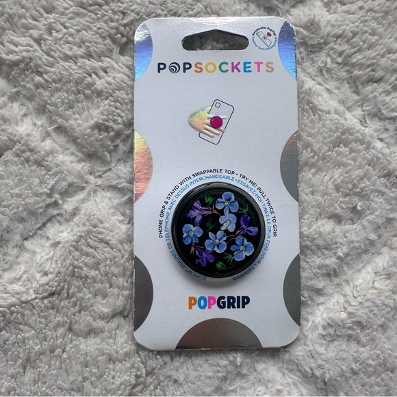 Pop Socket | PopGrip Translucent Night Garden Flowers | New In Package - Picture 1 of 4